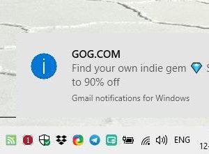 Inbox Notifier displays a notification on your desktop when a new mail lands in your Gmail inbox