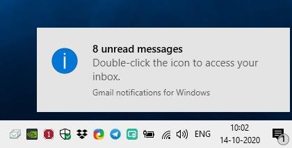 Inbox Notifier multiple messages