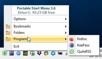 Portable Start Menu folders