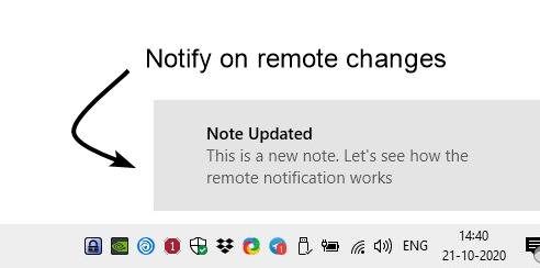 Simplenote 2.0 update notify on remote changes 2