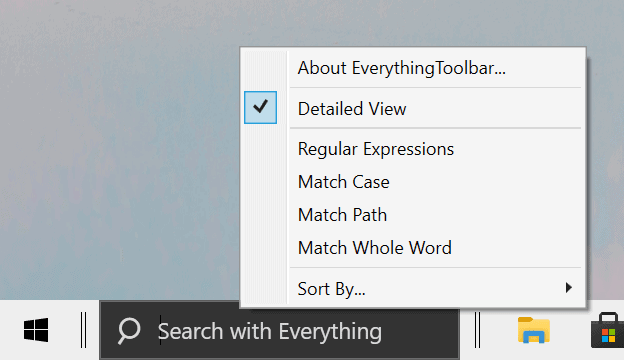 everything search options