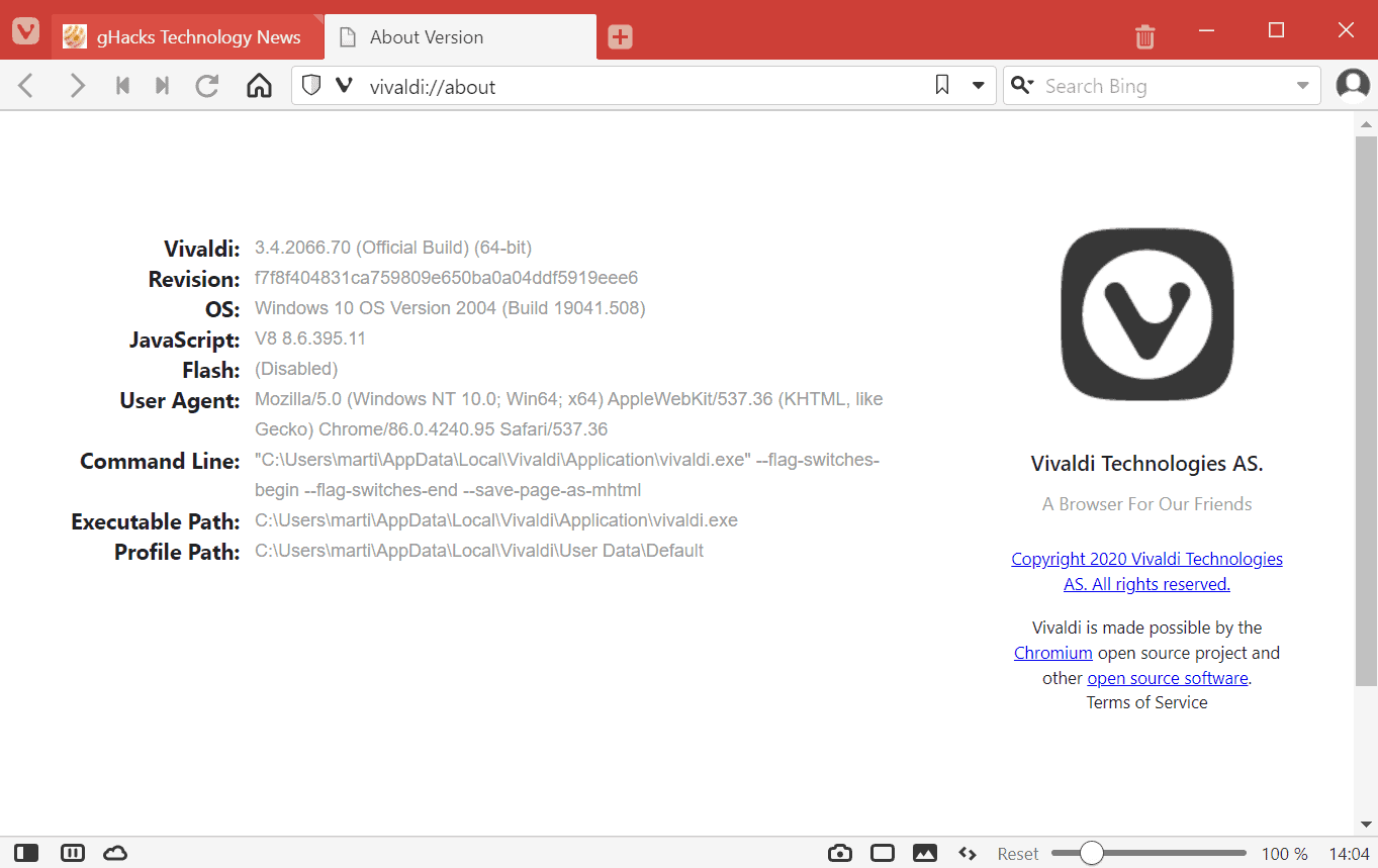 vivaldi 3.4