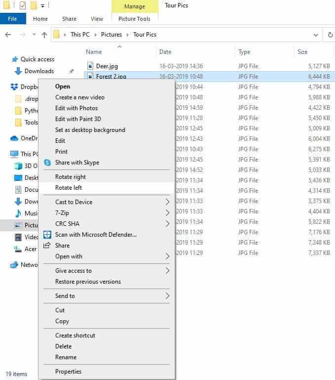 JPEG Lossless Rotator Windows Explorer context menu