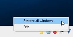 Traymond restore all minimized windows