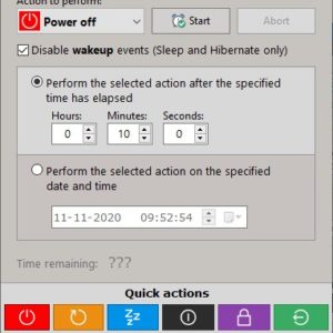 WinExit is a freeware tool that can shut down, restart, hibernate, lock your computer on a schedule