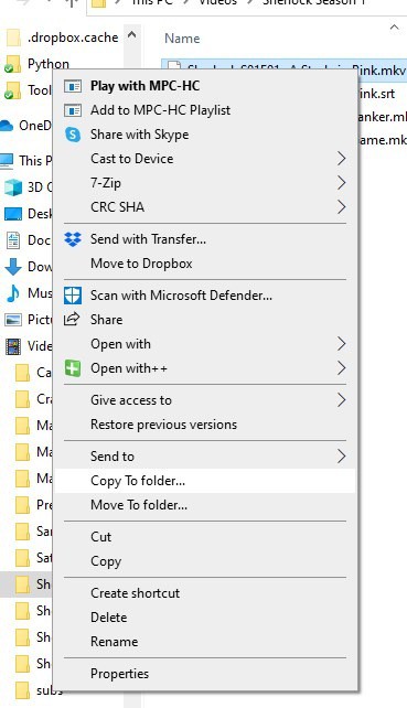 menu contestuale Funzionalità nascoste di Windows 10 2