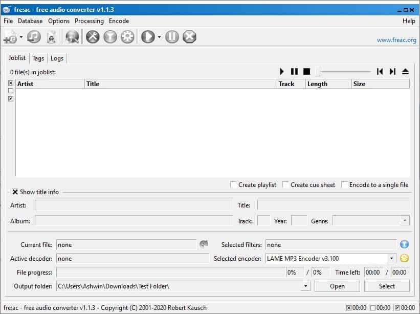 freac è un convertitore audio open source per Windows, Linux e Mac