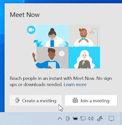 meet now windows 10