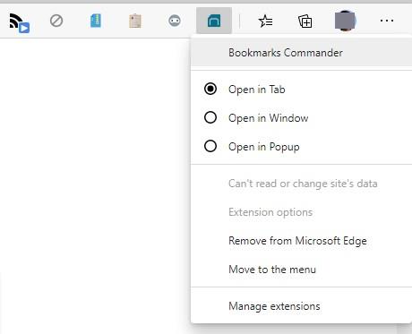 Bookmarks Commander chrome