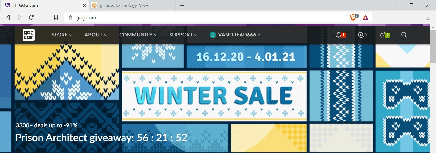 gog winter sale 2020