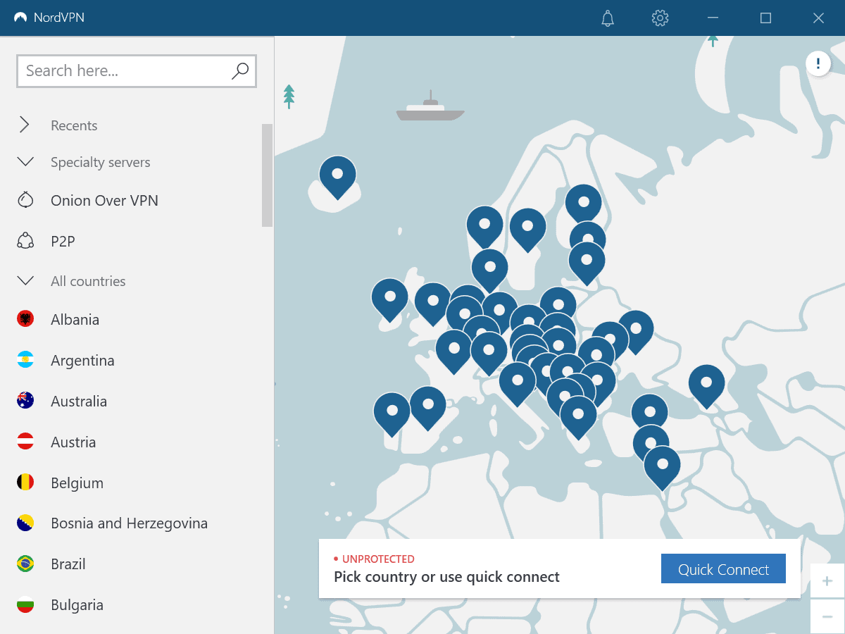 nordvpn missing specialty servers