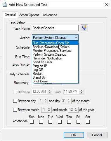 TaskRunner task settings