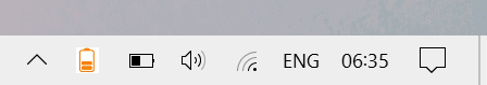 battery icons windows system tray