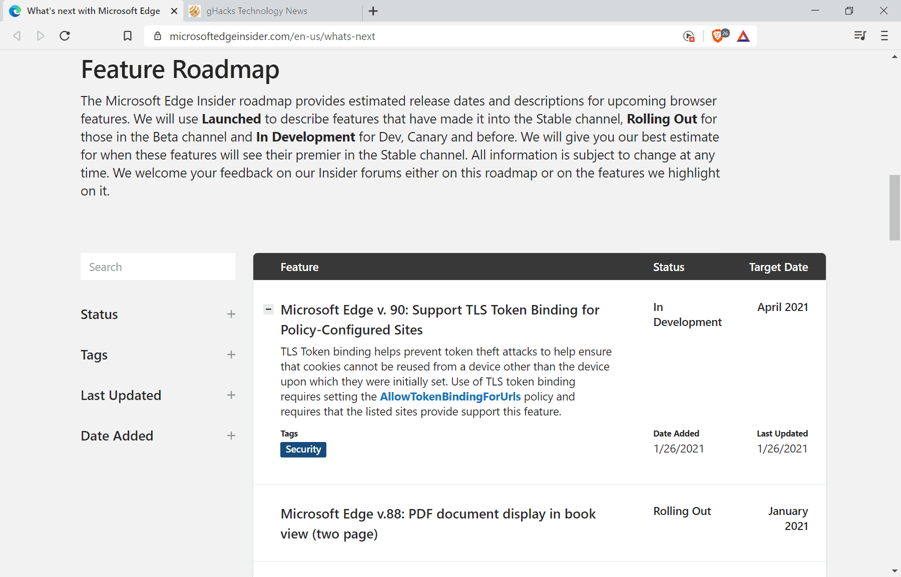 Want to know what is coming up for Microsoft Edge? A roadmap has you covered