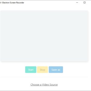 Capture your screen and save it as a MP4, GIF with Electron Screen Recorder