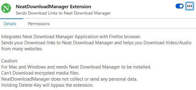 Neat Download Manager browser integration