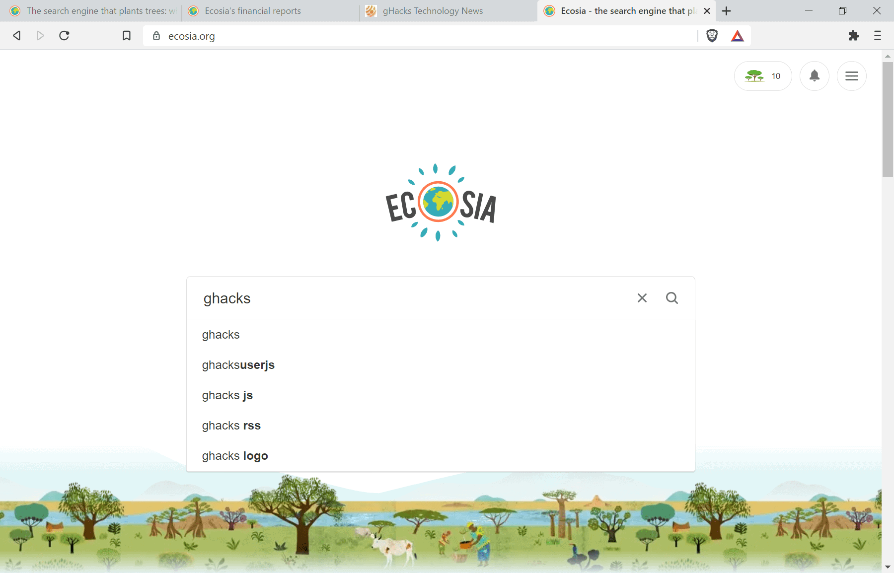 ecosia search engine