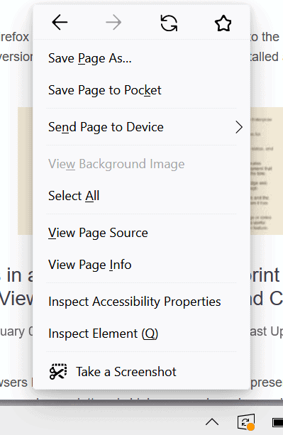 firefox context menu redesign