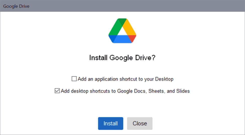 google drive for desktop