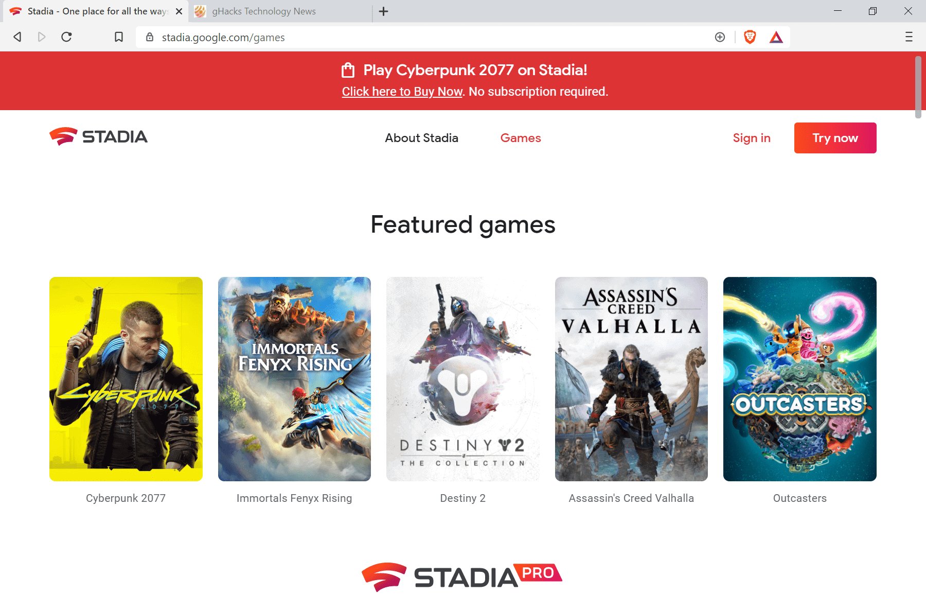 Google is shutting down Stadia and offering refunds - gHacks Tech News