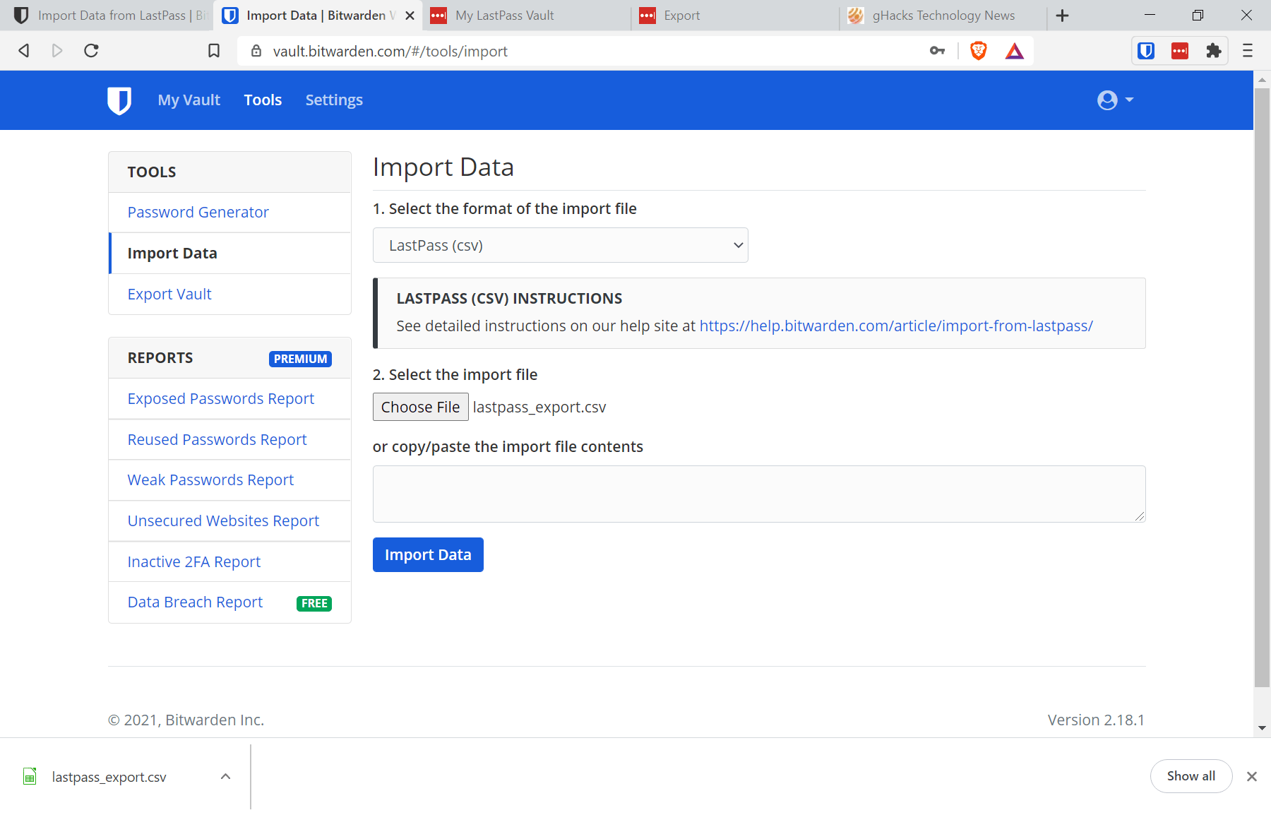 export passwords from lastpass to bitwarden export passwords from lastpass to bitwarden