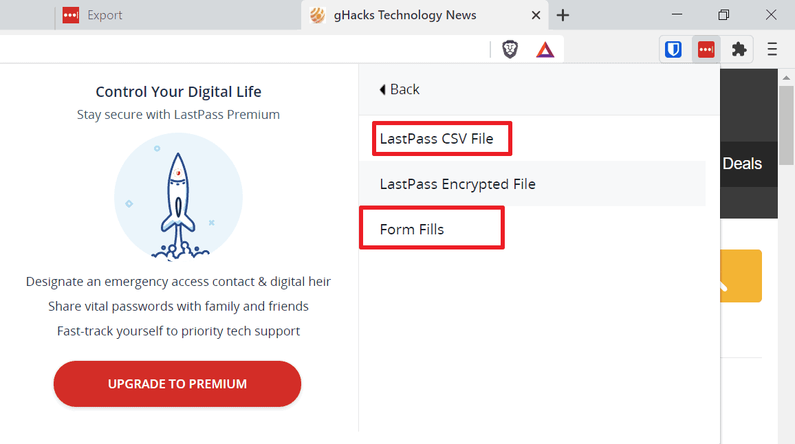 lastpass export vault lastpass export vault