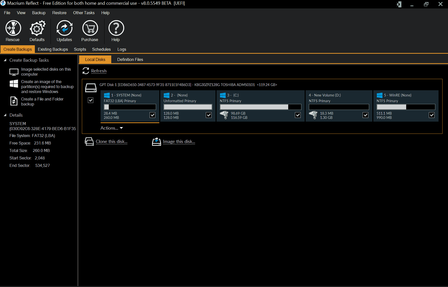 macrium- eflect 8