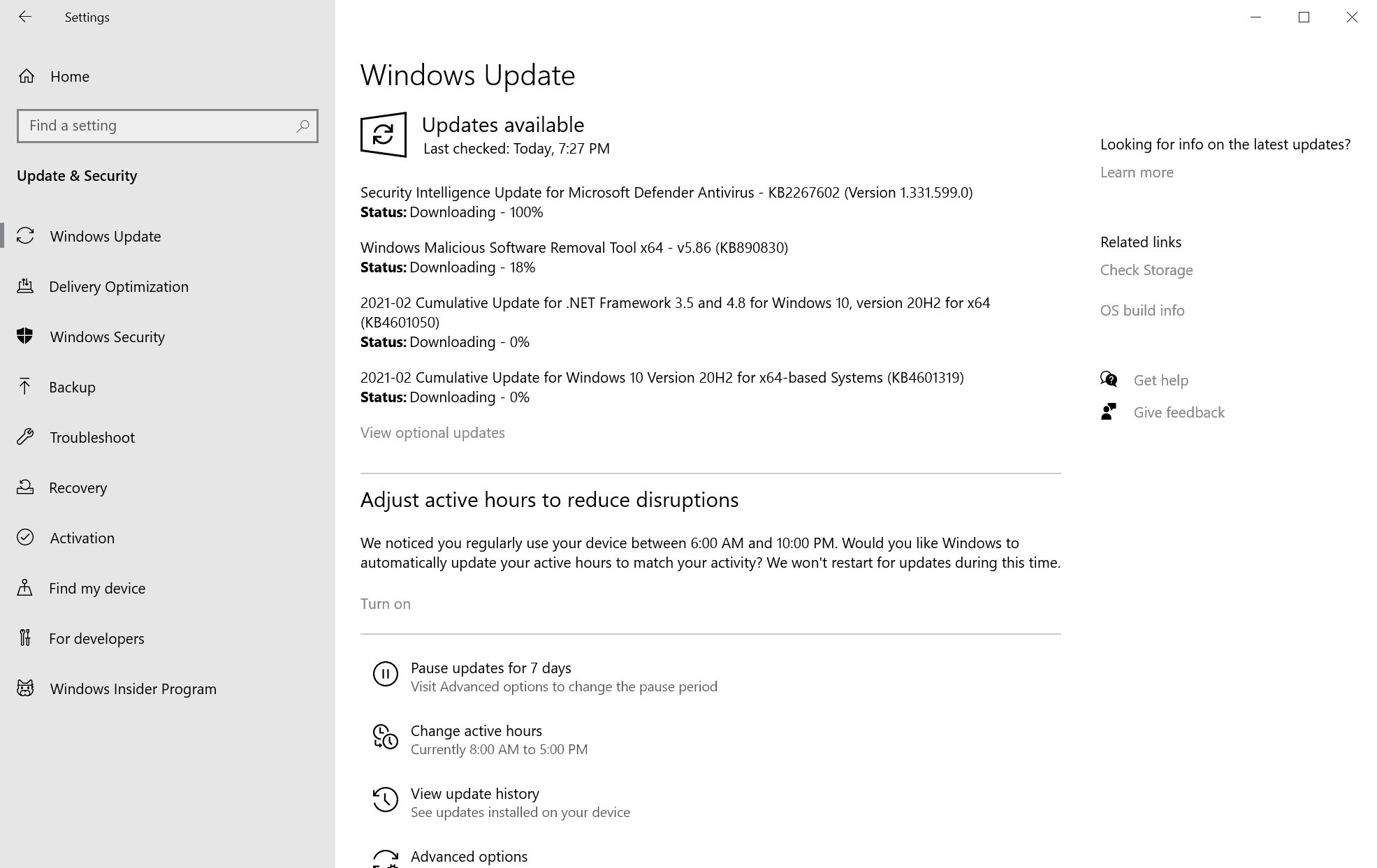 microsoft windows security updates february 2021