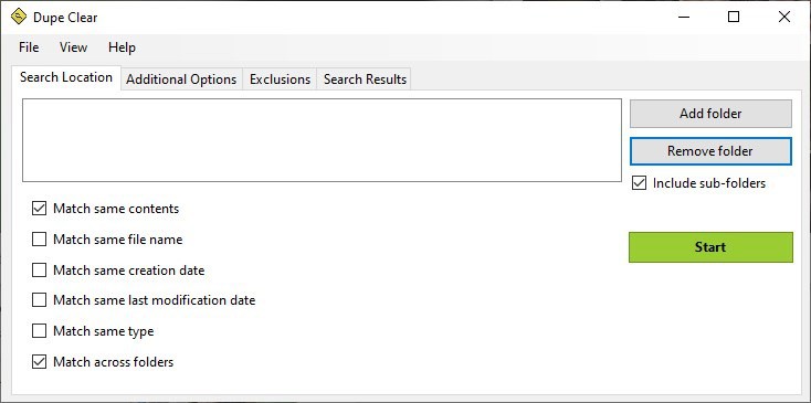 Dupe Clear is an open source duplicate file finder tool for Windows