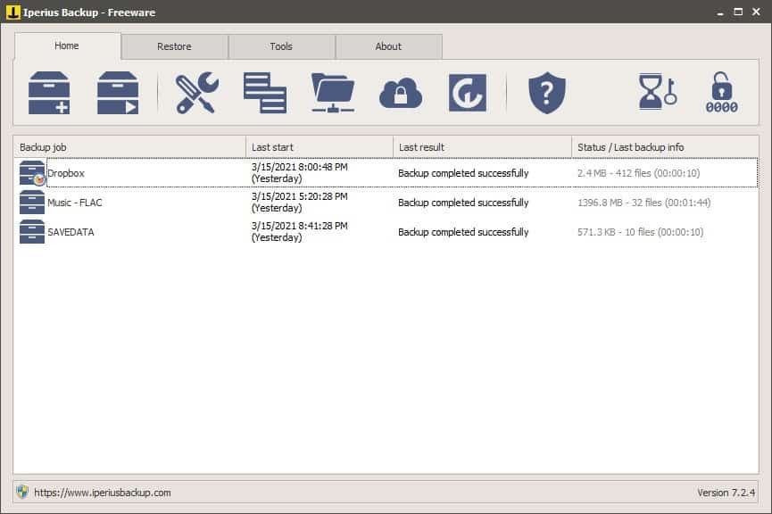 Iperius Backup is a user-friendly program for backing up your files and folders