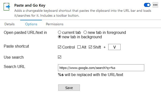 Open a URL from the clipboard with a hotkey using the Paste and Go Key extension for Firefox