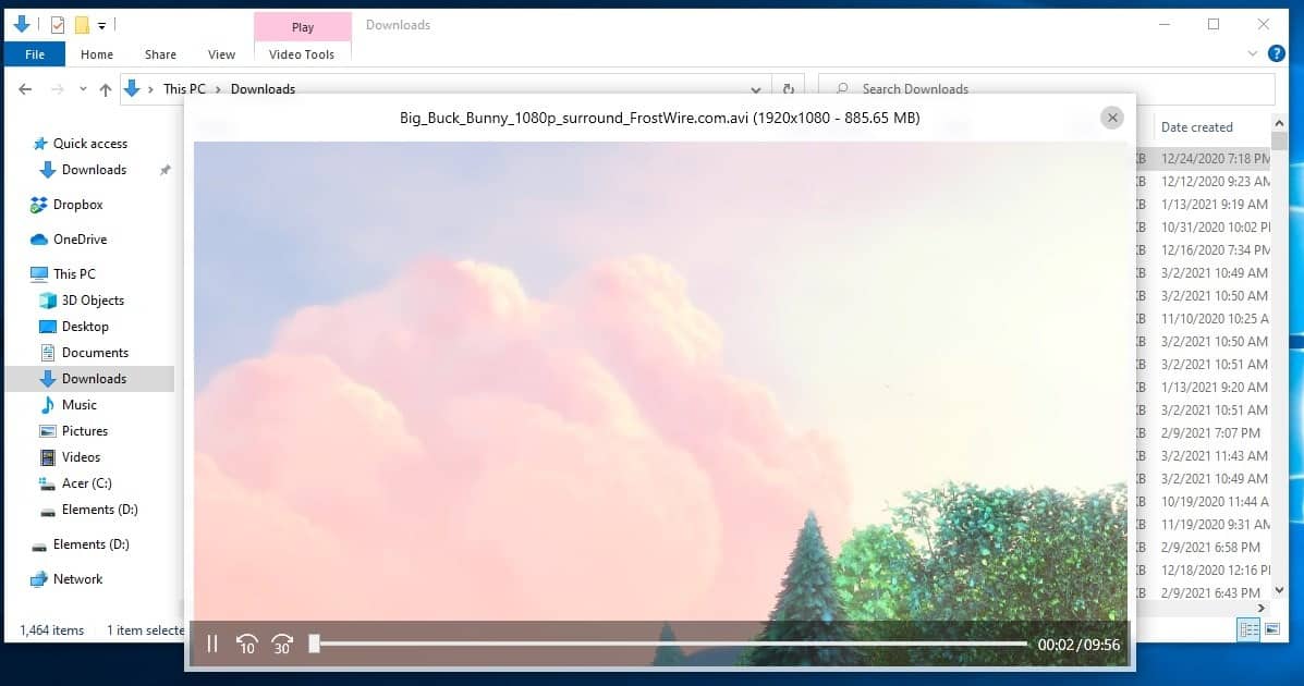 Anteprima rapida di file di testo, audio, video e PDF in Explorer con WinQuickLook