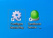 ServiceTray desktop shortcut