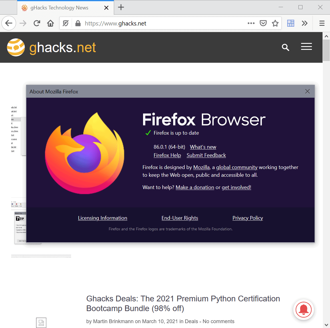 firefox 86.0.1