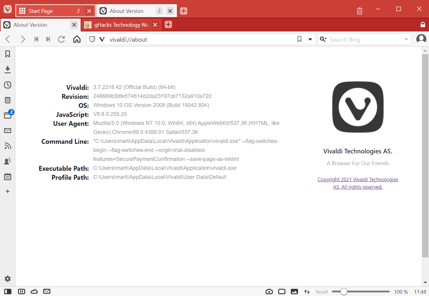 vivaldi 3.7