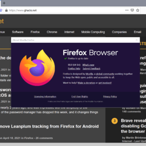 Firefox 88 stable release