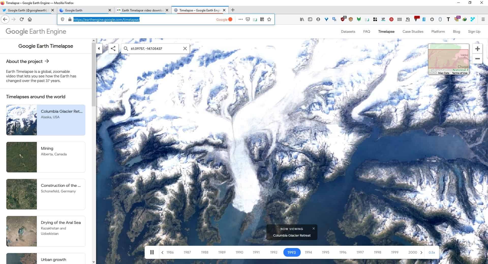 Google Earth's Timelapse feature shows videos of how the planet has changed over 30 years