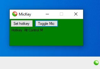 Mute your microphone with a hotkey using MicKey