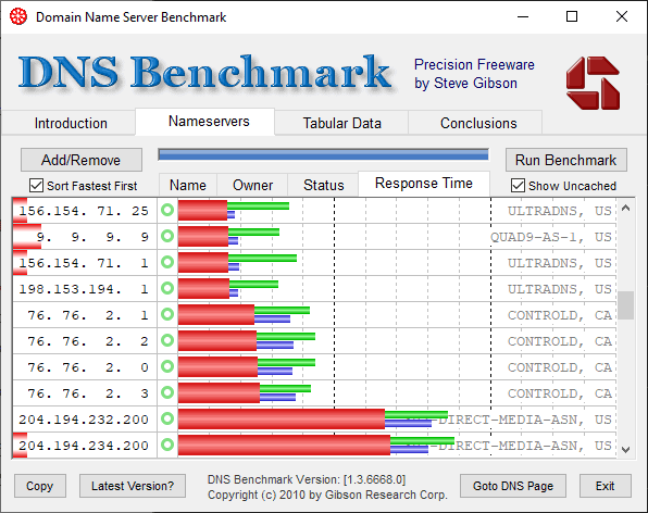 controld dns benchmark