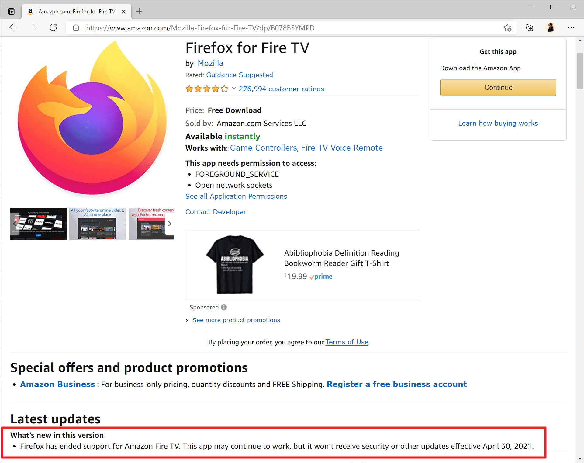 Firefox for Fire TV and Echo Show will be discontinued
