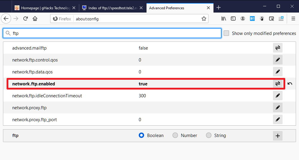 firefox enable ftp