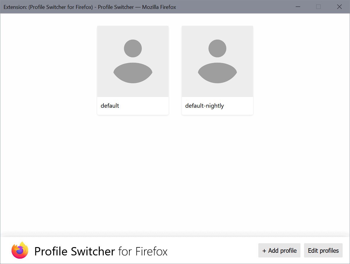firefox manage profiles