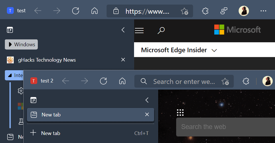 First Look at Microsoft Edge's Workspaces feature