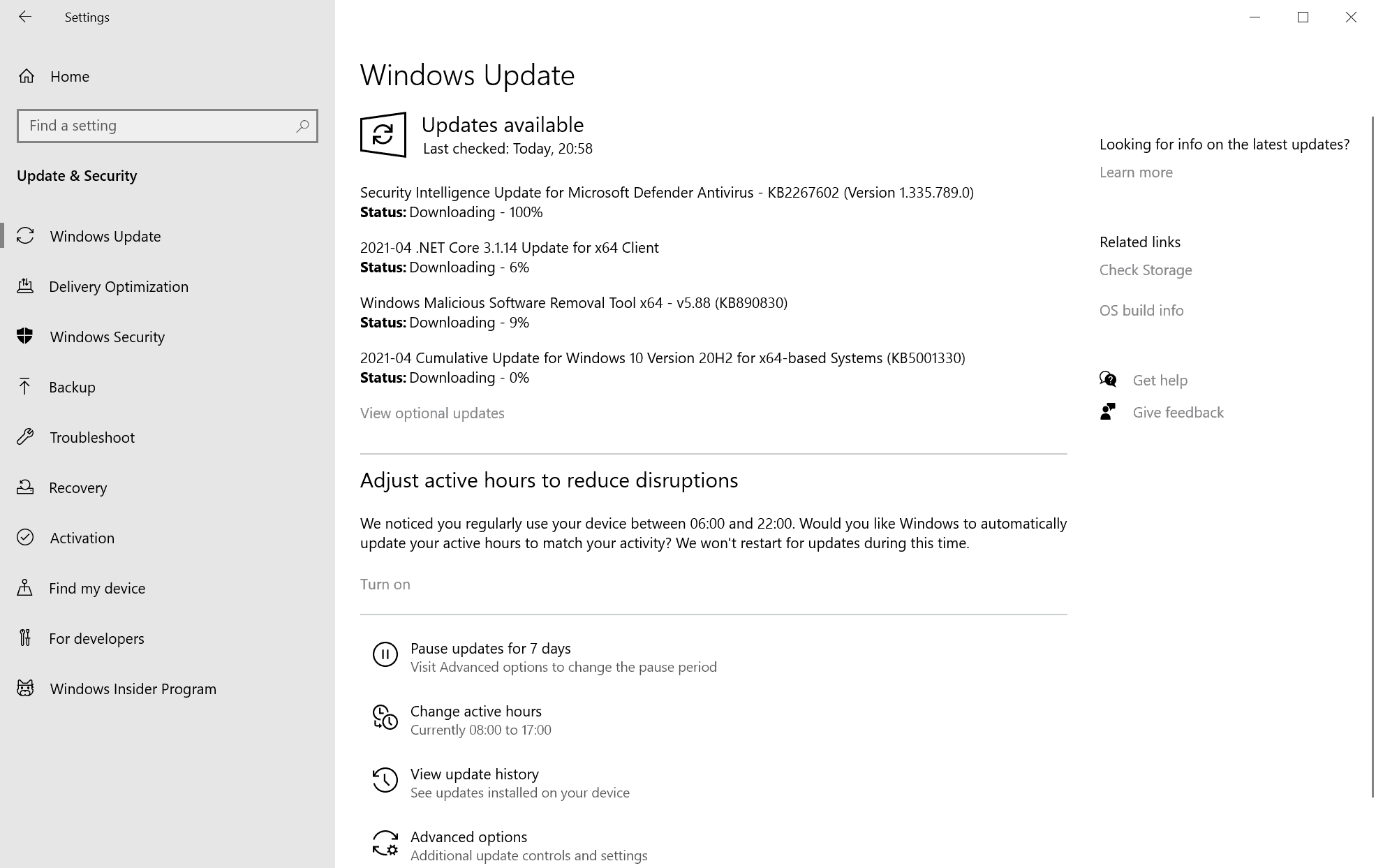 microsoft windows security updates april 2021