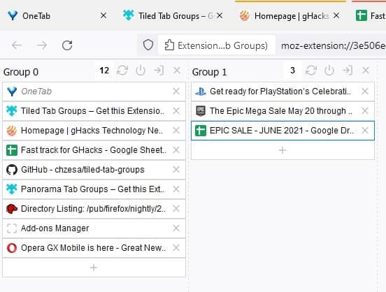 One Tab Group  How to migrate from OneTab to One Tab Group?