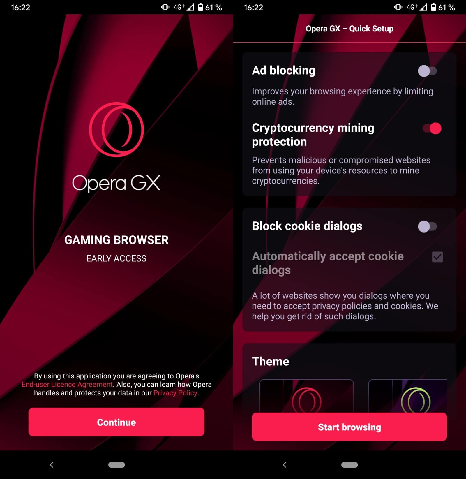 opera gx mobile