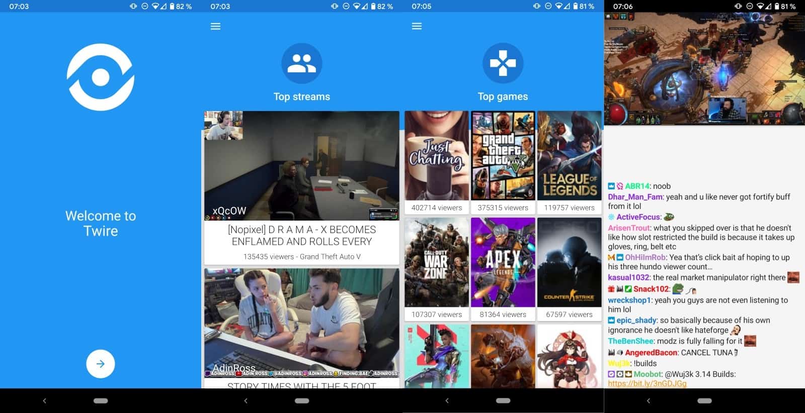 twire twitch app android