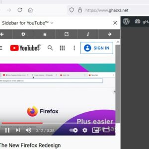 Browse YouTube from a side panel with the Sidebar for YouTube extension for Opera and Firefox