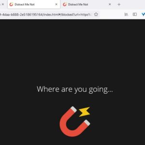 Distract Me Not is a website blocker extension for Firefox