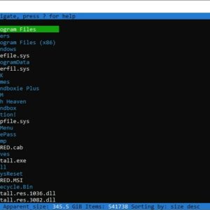 GDU is a command line tool that helps you find the disk usage of a folder or drive
